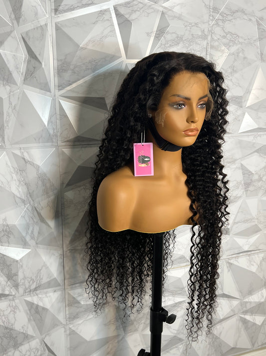 13x6 HD Lace Frontal Water Wave Wig .